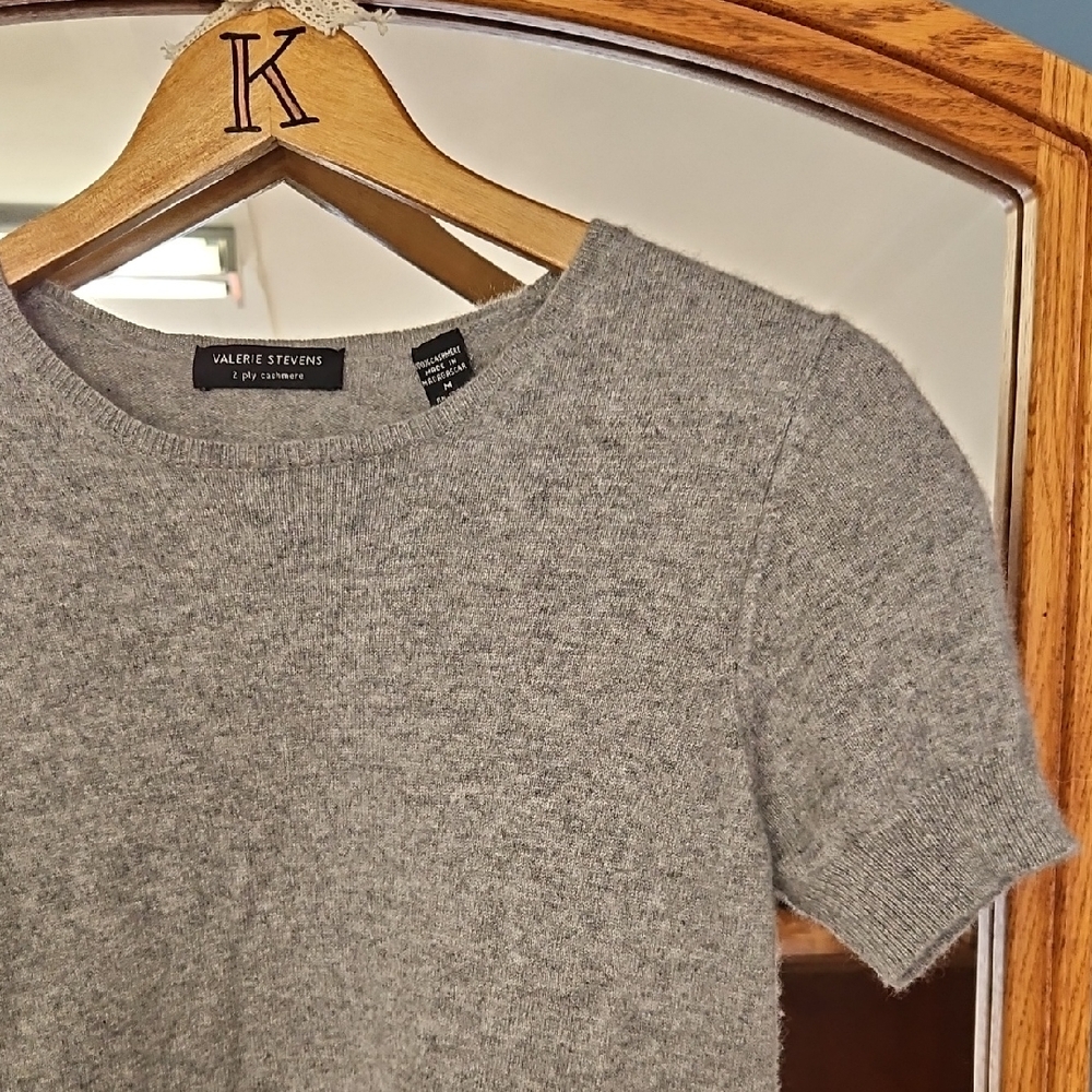 Cashmere Short Sleeve Sweater (S/M)